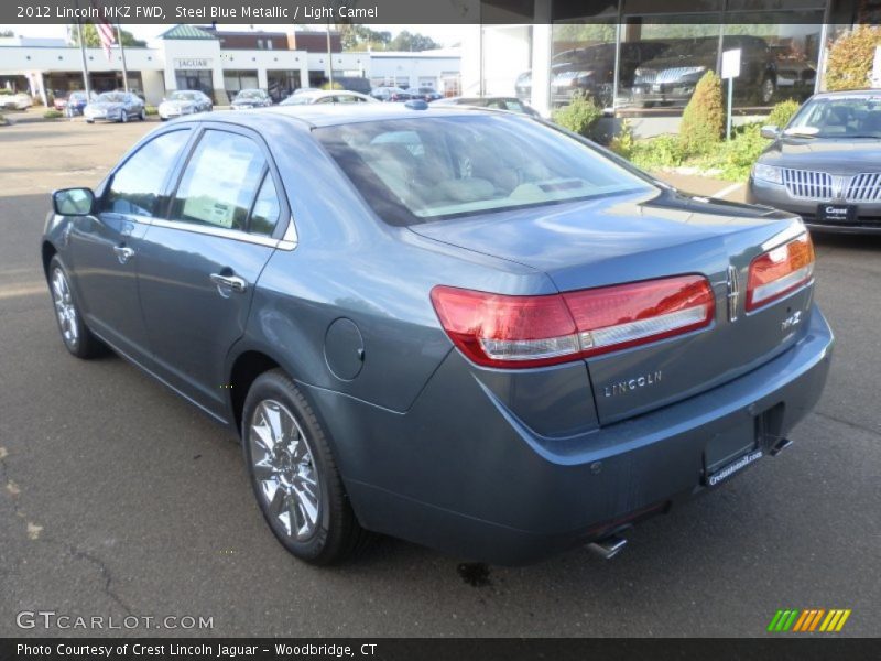 Steel Blue Metallic / Light Camel 2012 Lincoln MKZ FWD