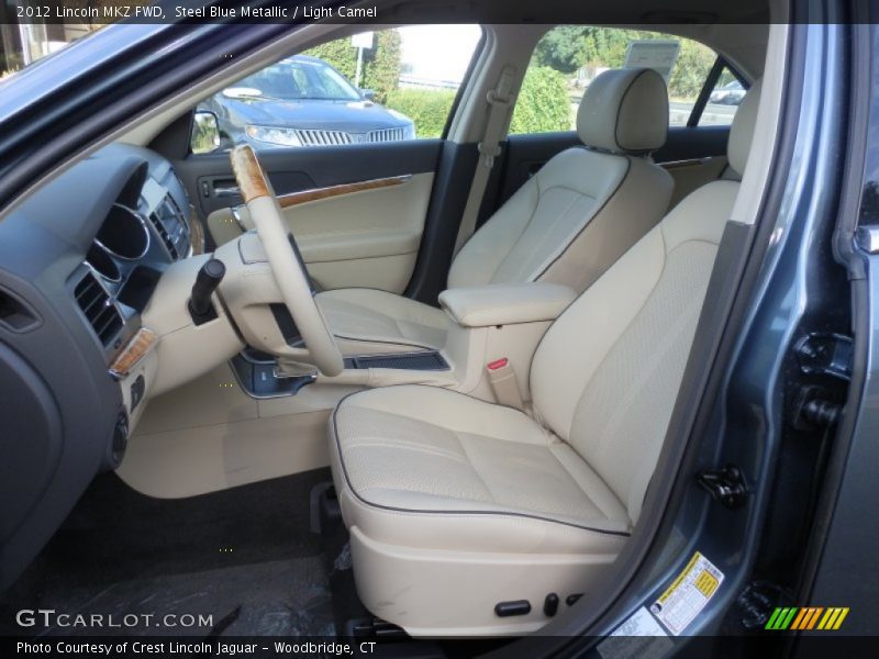 Steel Blue Metallic / Light Camel 2012 Lincoln MKZ FWD