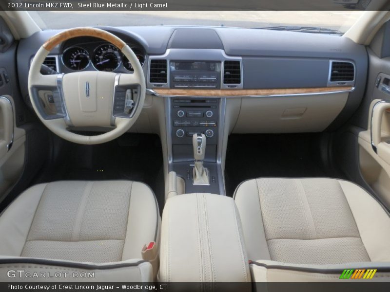 Steel Blue Metallic / Light Camel 2012 Lincoln MKZ FWD