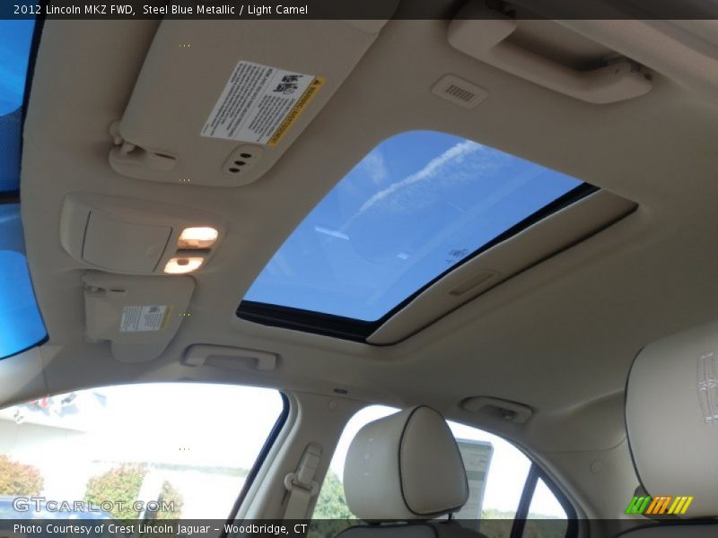 Steel Blue Metallic / Light Camel 2012 Lincoln MKZ FWD