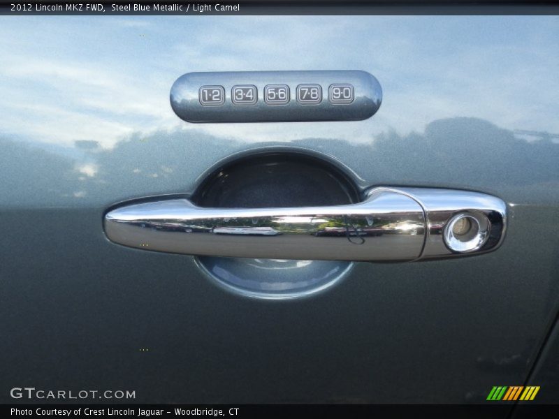 Steel Blue Metallic / Light Camel 2012 Lincoln MKZ FWD