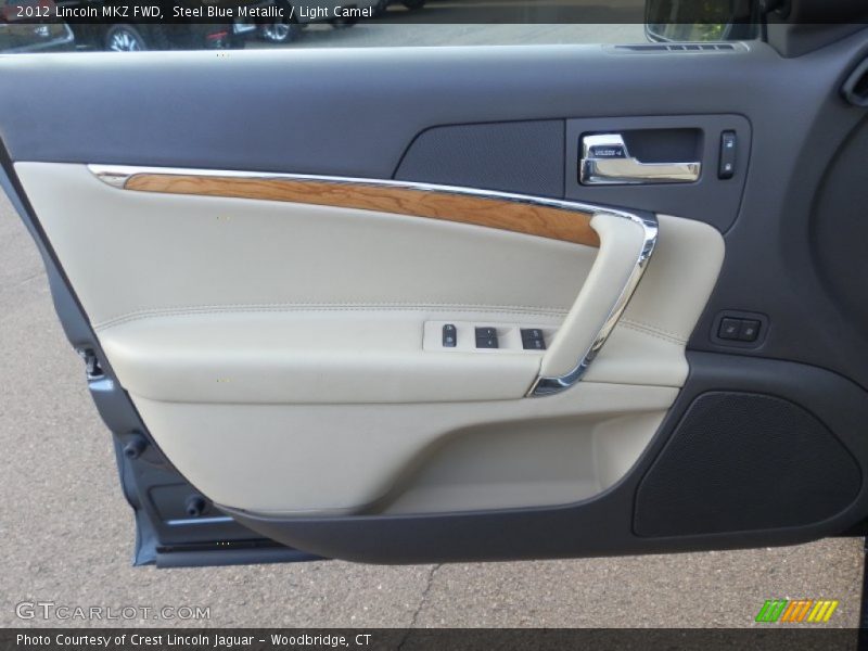 Steel Blue Metallic / Light Camel 2012 Lincoln MKZ FWD