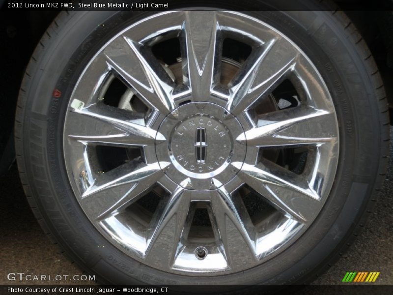 Steel Blue Metallic / Light Camel 2012 Lincoln MKZ FWD