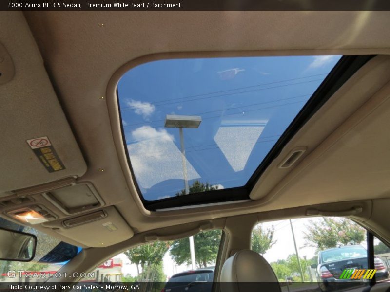 Sunroof of 2000 RL 3.5 Sedan