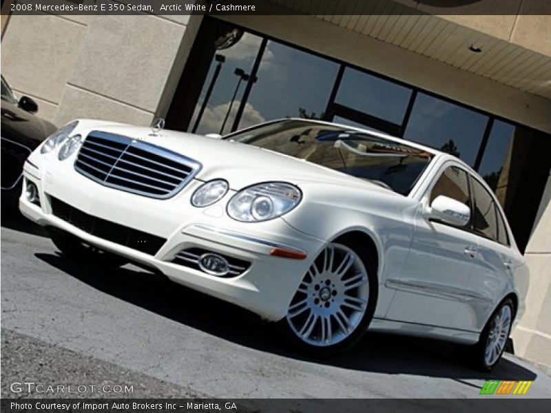 Arctic White / Cashmere 2008 Mercedes-Benz E 350 Sedan