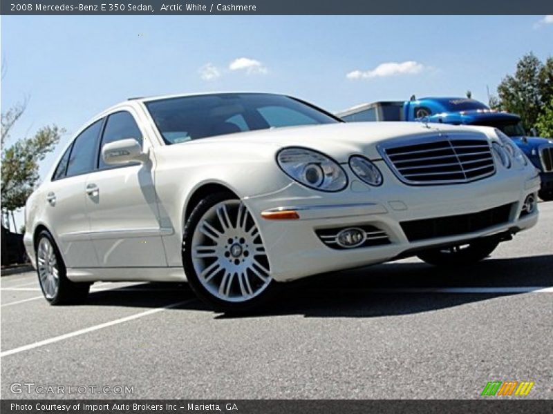 Arctic White / Cashmere 2008 Mercedes-Benz E 350 Sedan