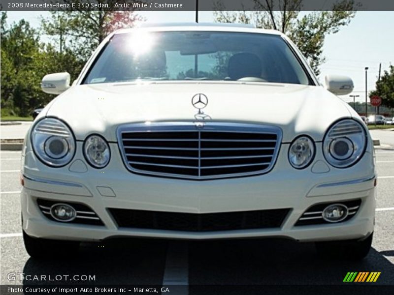 Arctic White / Cashmere 2008 Mercedes-Benz E 350 Sedan