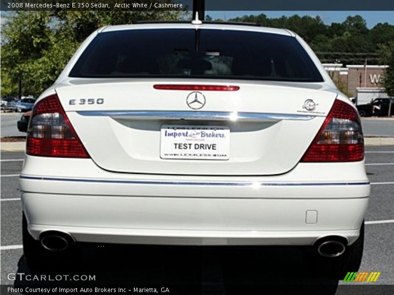 Arctic White / Cashmere 2008 Mercedes-Benz E 350 Sedan