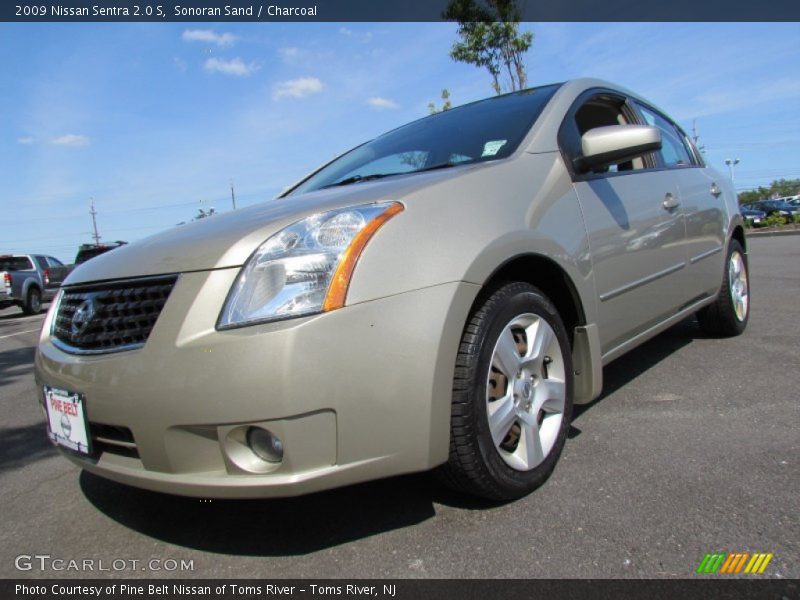 Sonoran Sand / Charcoal 2009 Nissan Sentra 2.0 S