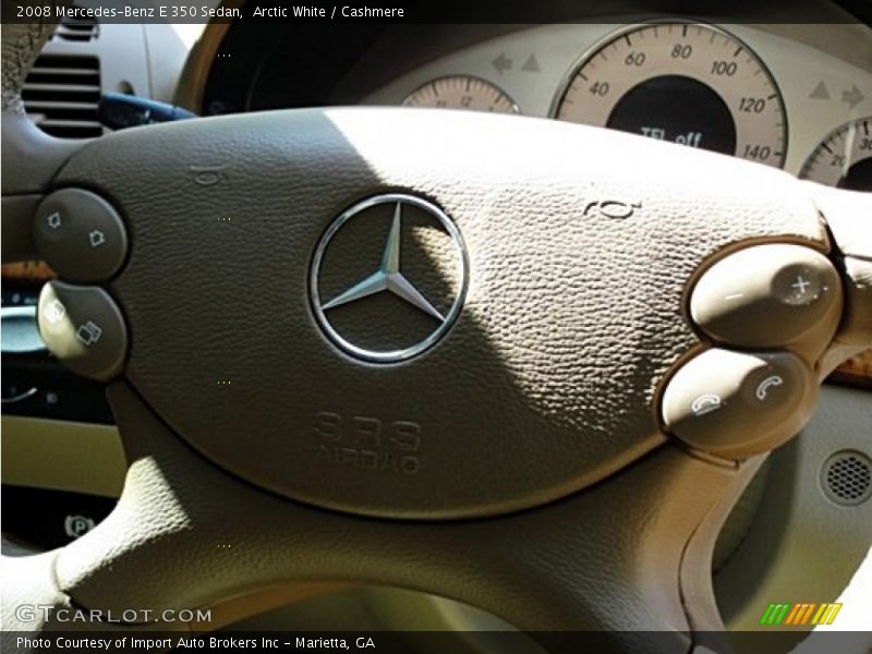 Arctic White / Cashmere 2008 Mercedes-Benz E 350 Sedan