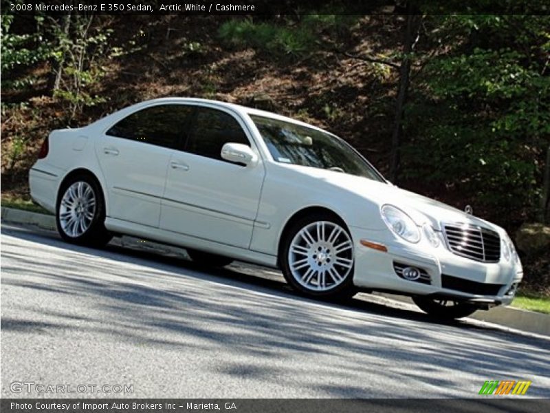 Arctic White / Cashmere 2008 Mercedes-Benz E 350 Sedan
