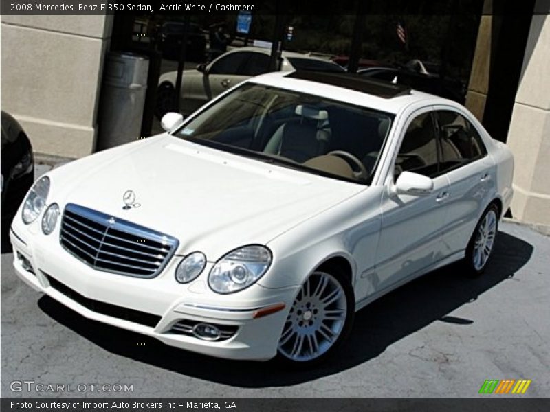 Arctic White / Cashmere 2008 Mercedes-Benz E 350 Sedan
