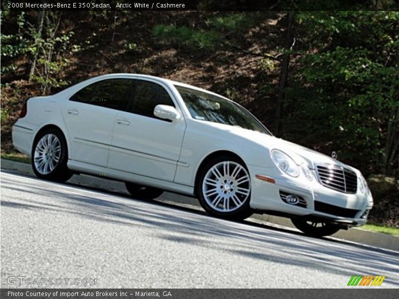 Arctic White / Cashmere 2008 Mercedes-Benz E 350 Sedan