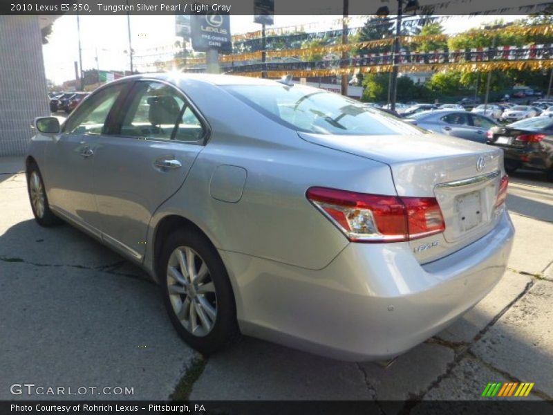 Tungsten Silver Pearl / Light Gray 2010 Lexus ES 350
