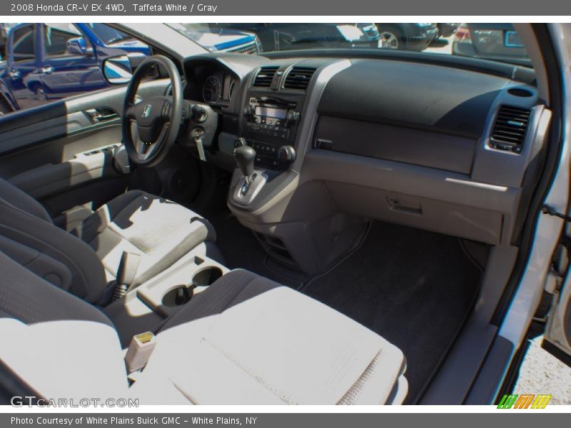 Taffeta White / Gray 2008 Honda CR-V EX 4WD