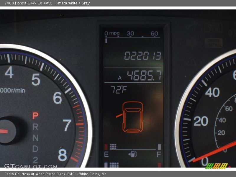 Taffeta White / Gray 2008 Honda CR-V EX 4WD