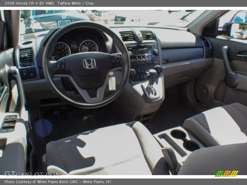 Taffeta White / Gray 2008 Honda CR-V EX 4WD