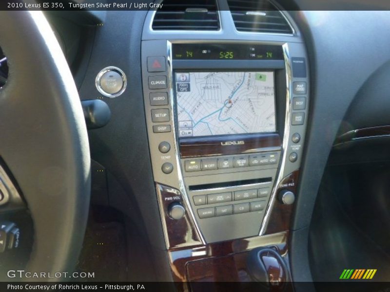Tungsten Silver Pearl / Light Gray 2010 Lexus ES 350