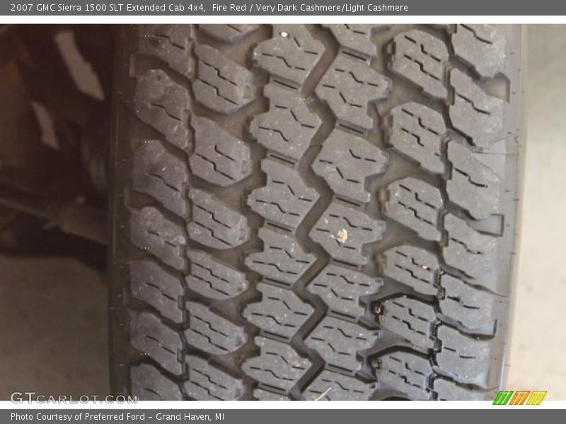 Fire Red / Very Dark Cashmere/Light Cashmere 2007 GMC Sierra 1500 SLT Extended Cab 4x4