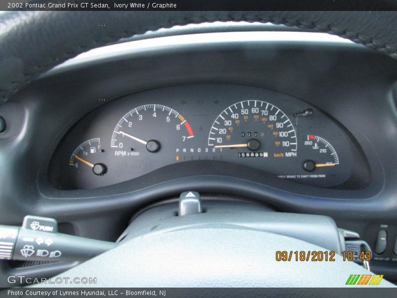  2002 Grand Prix GT Sedan GT Sedan Gauges