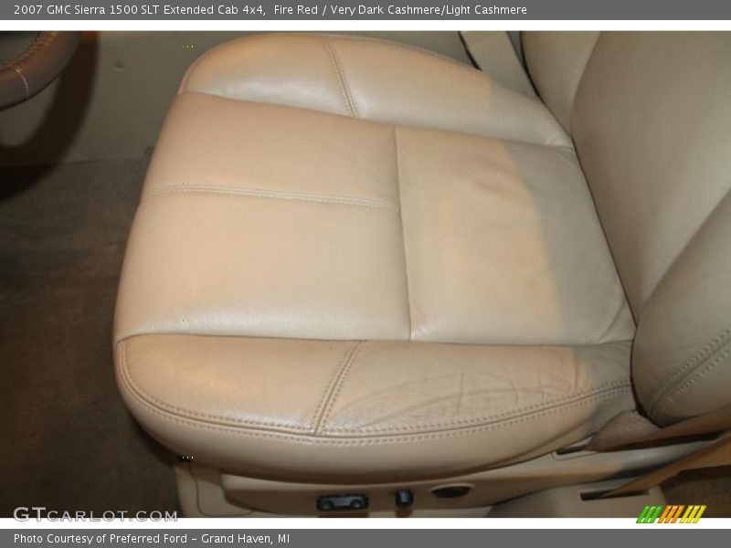 Fire Red / Very Dark Cashmere/Light Cashmere 2007 GMC Sierra 1500 SLT Extended Cab 4x4