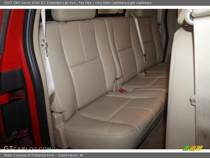 Fire Red / Very Dark Cashmere/Light Cashmere 2007 GMC Sierra 1500 SLT Extended Cab 4x4