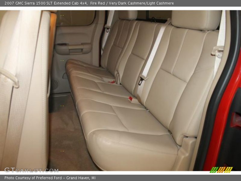 Fire Red / Very Dark Cashmere/Light Cashmere 2007 GMC Sierra 1500 SLT Extended Cab 4x4