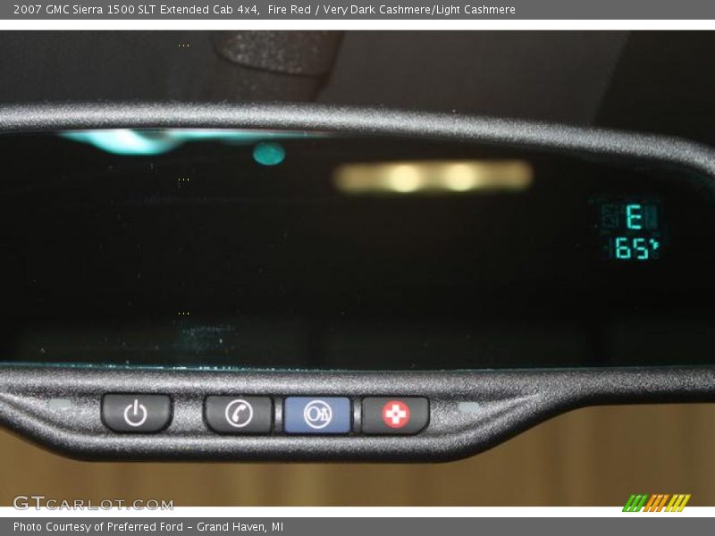 Fire Red / Very Dark Cashmere/Light Cashmere 2007 GMC Sierra 1500 SLT Extended Cab 4x4
