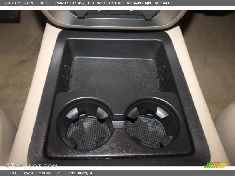 Fire Red / Very Dark Cashmere/Light Cashmere 2007 GMC Sierra 1500 SLT Extended Cab 4x4