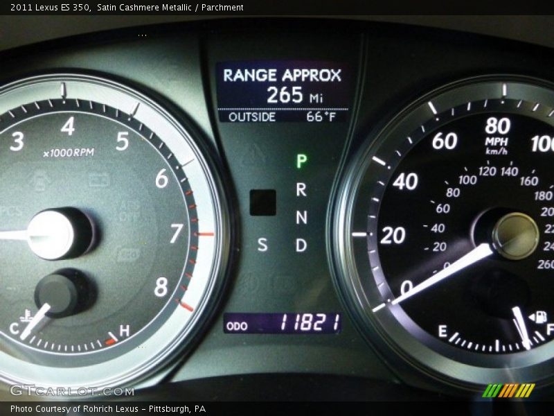 Satin Cashmere Metallic / Parchment 2011 Lexus ES 350