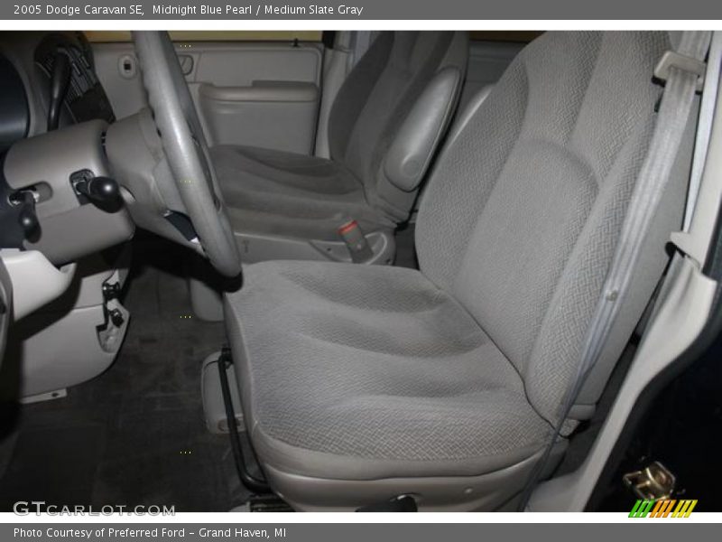 Midnight Blue Pearl / Medium Slate Gray 2005 Dodge Caravan SE