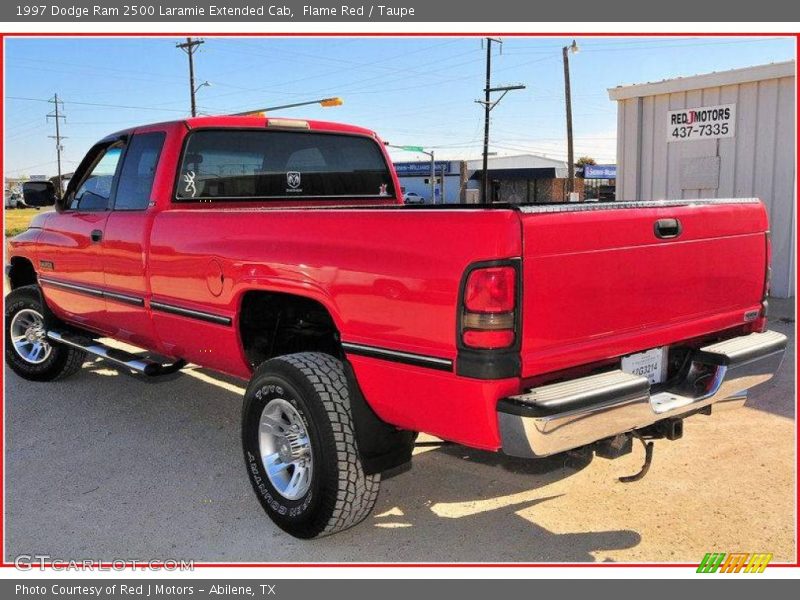 Flame Red / Taupe 1997 Dodge Ram 2500 Laramie Extended Cab
