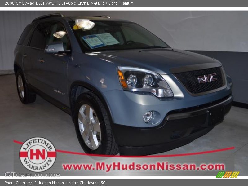 Blue-Gold Crystal Metallic / Light Titanium 2008 GMC Acadia SLT AWD