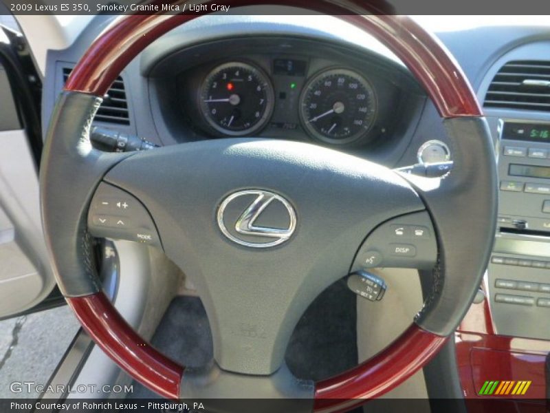 Smokey Granite Mica / Light Gray 2009 Lexus ES 350