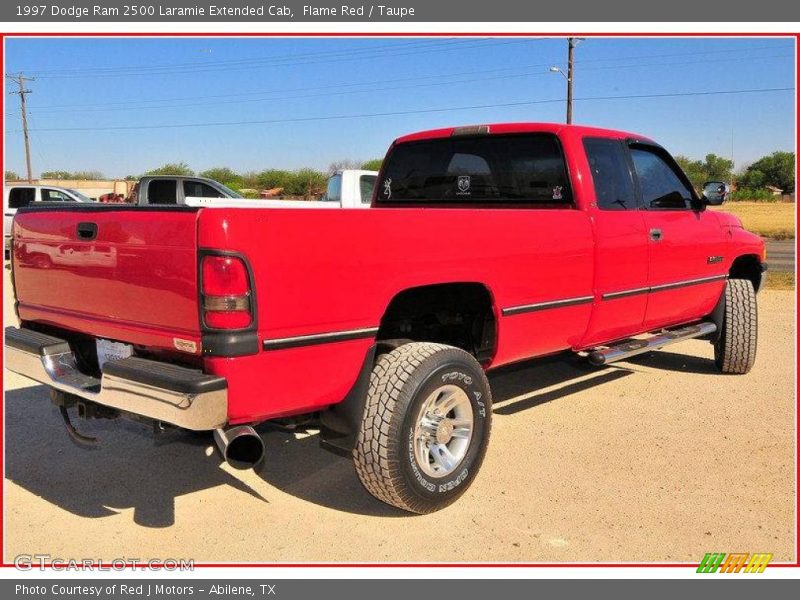 Flame Red / Taupe 1997 Dodge Ram 2500 Laramie Extended Cab