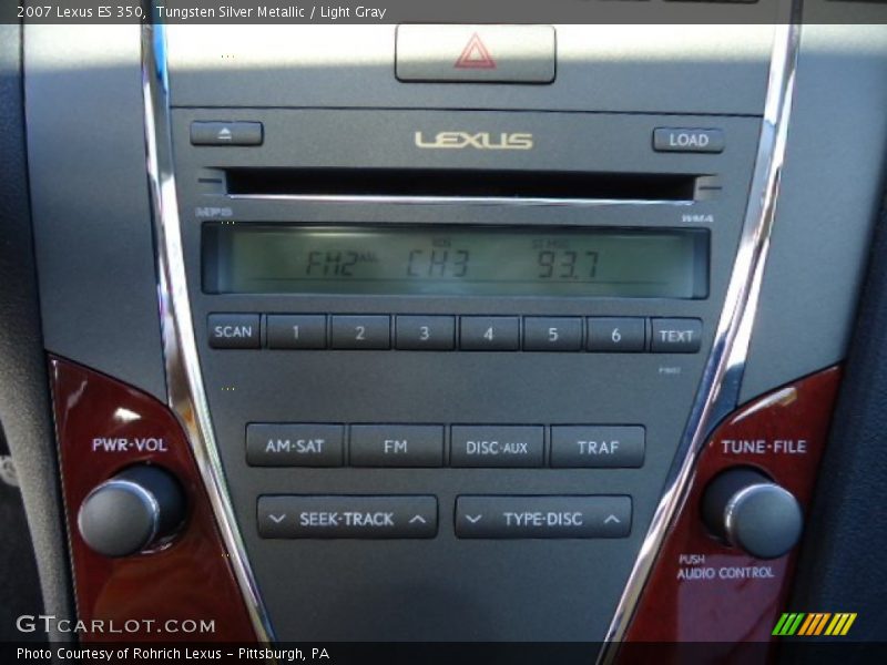 Tungsten Silver Metallic / Light Gray 2007 Lexus ES 350