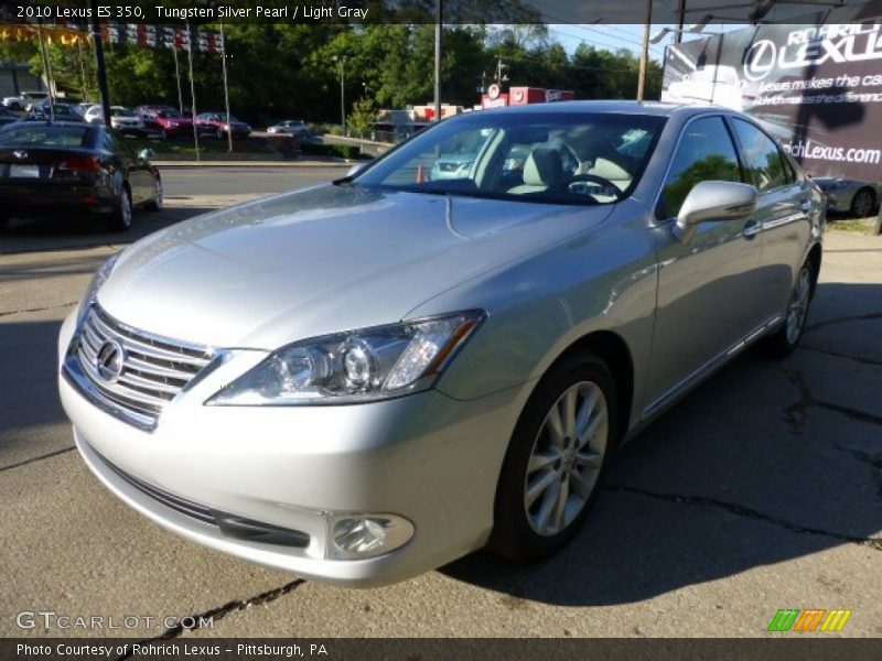 Tungsten Silver Pearl / Light Gray 2010 Lexus ES 350