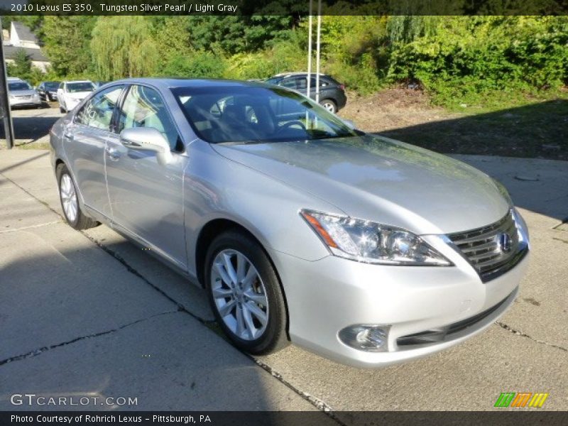 Tungsten Silver Pearl / Light Gray 2010 Lexus ES 350