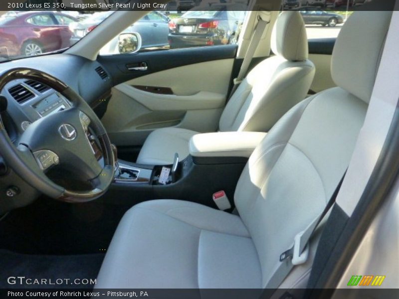 Tungsten Silver Pearl / Light Gray 2010 Lexus ES 350