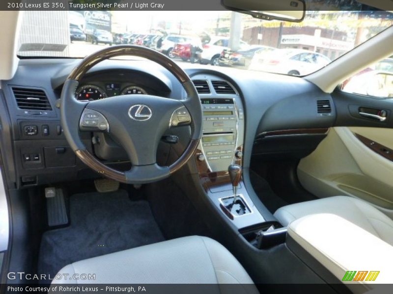 Tungsten Silver Pearl / Light Gray 2010 Lexus ES 350