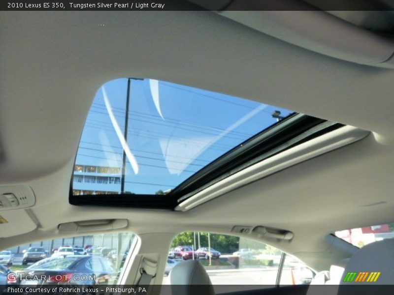Tungsten Silver Pearl / Light Gray 2010 Lexus ES 350