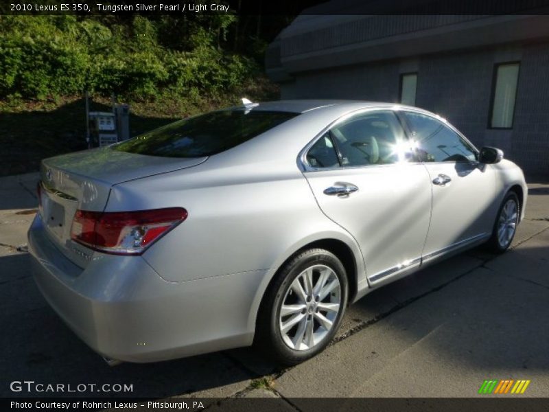 Tungsten Silver Pearl / Light Gray 2010 Lexus ES 350