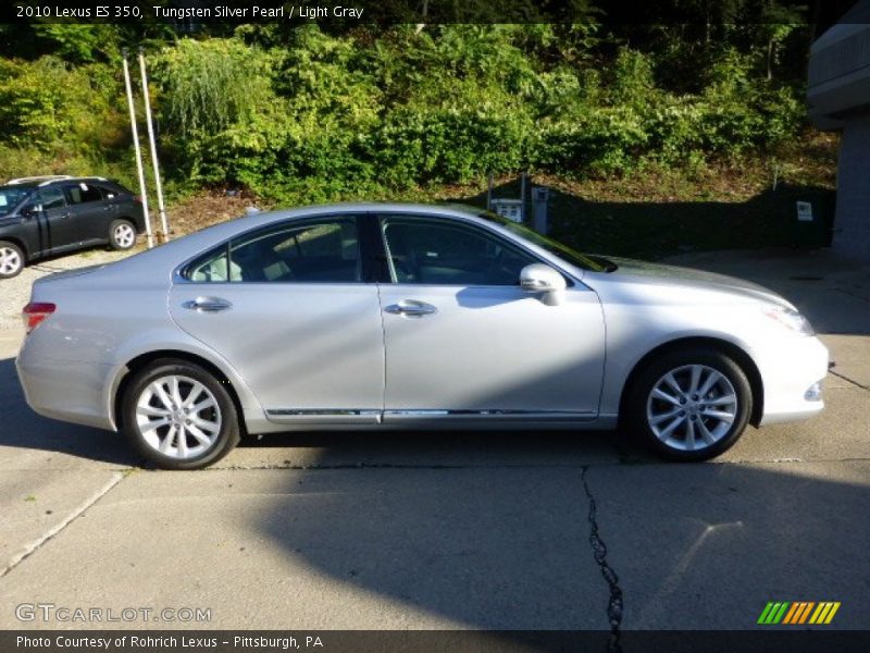 Tungsten Silver Pearl / Light Gray 2010 Lexus ES 350