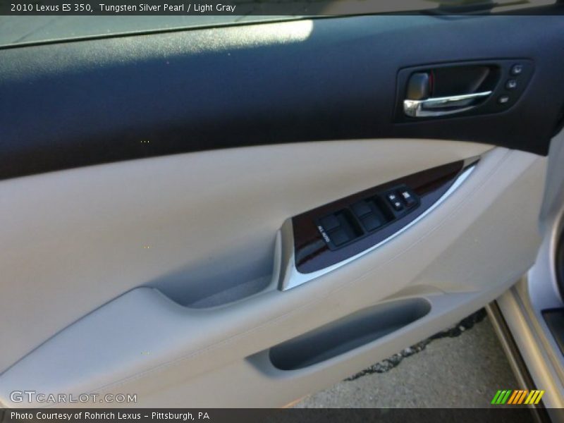Tungsten Silver Pearl / Light Gray 2010 Lexus ES 350