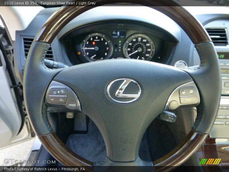 Tungsten Silver Pearl / Light Gray 2010 Lexus ES 350