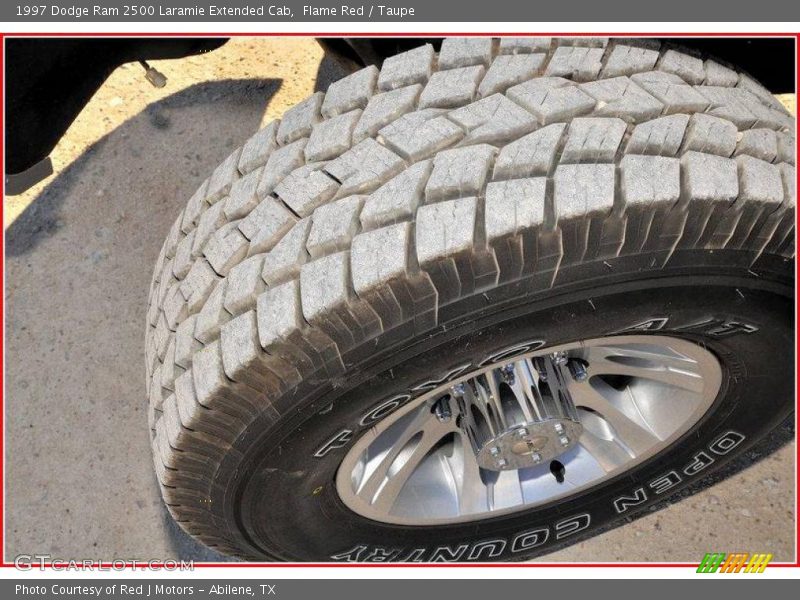 Flame Red / Taupe 1997 Dodge Ram 2500 Laramie Extended Cab