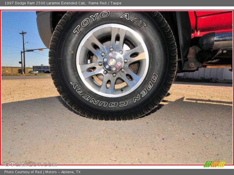 Flame Red / Taupe 1997 Dodge Ram 2500 Laramie Extended Cab