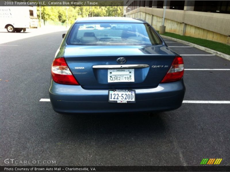 Catalina Blue Metallic / Taupe 2003 Toyota Camry XLE