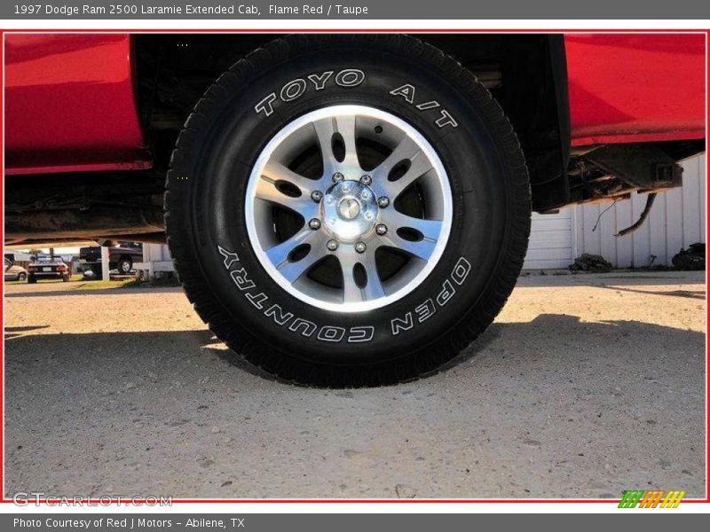 Flame Red / Taupe 1997 Dodge Ram 2500 Laramie Extended Cab