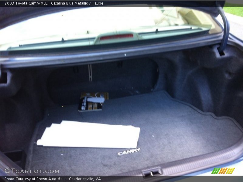 Catalina Blue Metallic / Taupe 2003 Toyota Camry XLE